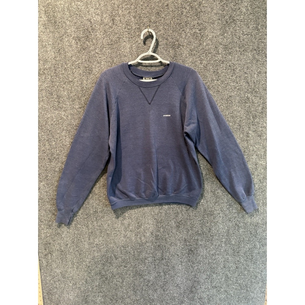 Vintage 60s 70s McGregor Raglan Sweatshirt Navy Blue XL U.S.A.